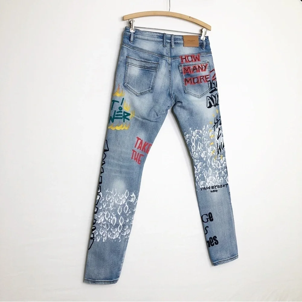 Lifted  Anchor graphic, print, straight leg jeans